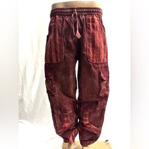 Burgundy Cargo Pants